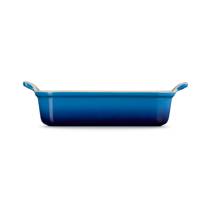 Stoneware Heritage Rectangular Dish, 26cm, Azure-3