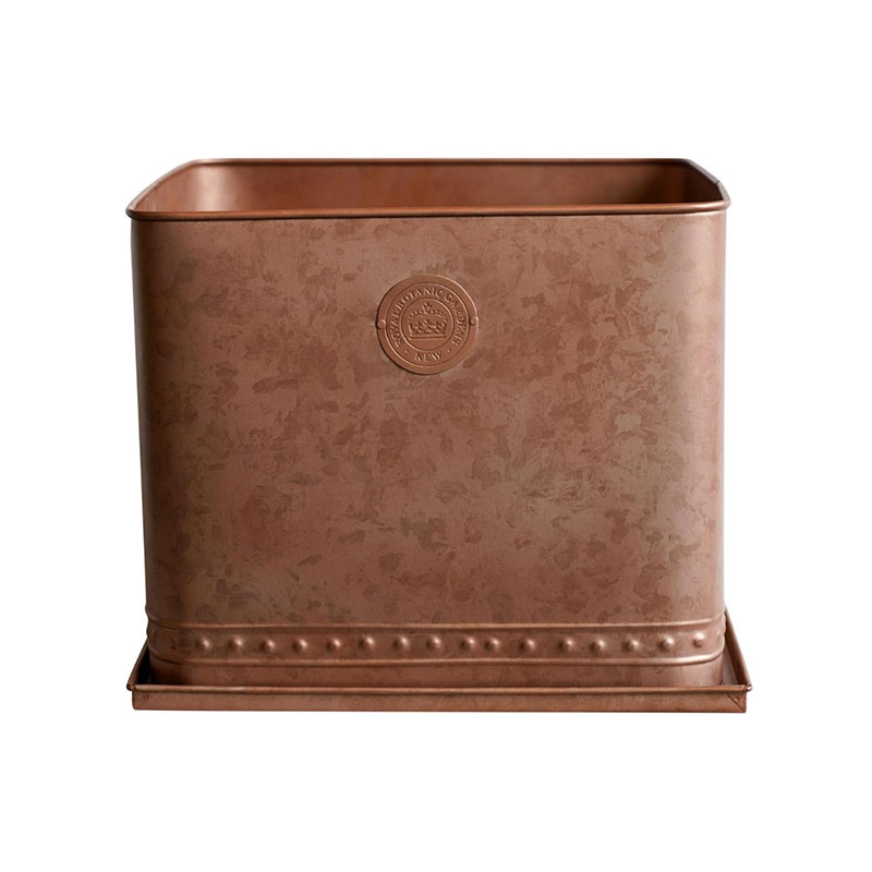 Kew Temperate House Regency Outdoor Planter, D38cm, Copper-1