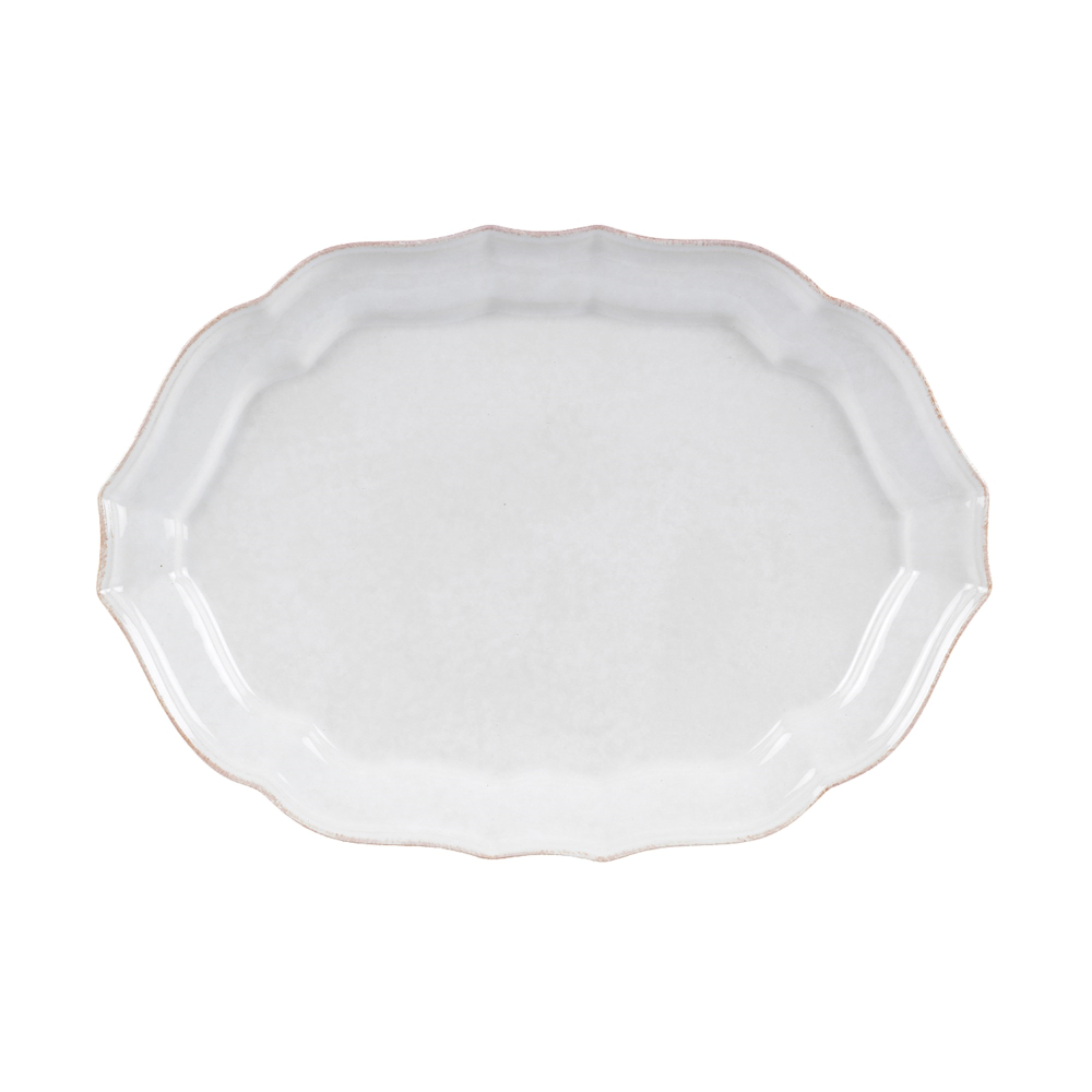 Impressions Medium oval platter, L35 x W26cm, White-0