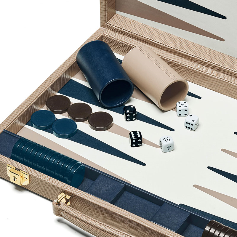 Backgammon Set, L45cm x W30cm, Latte-4