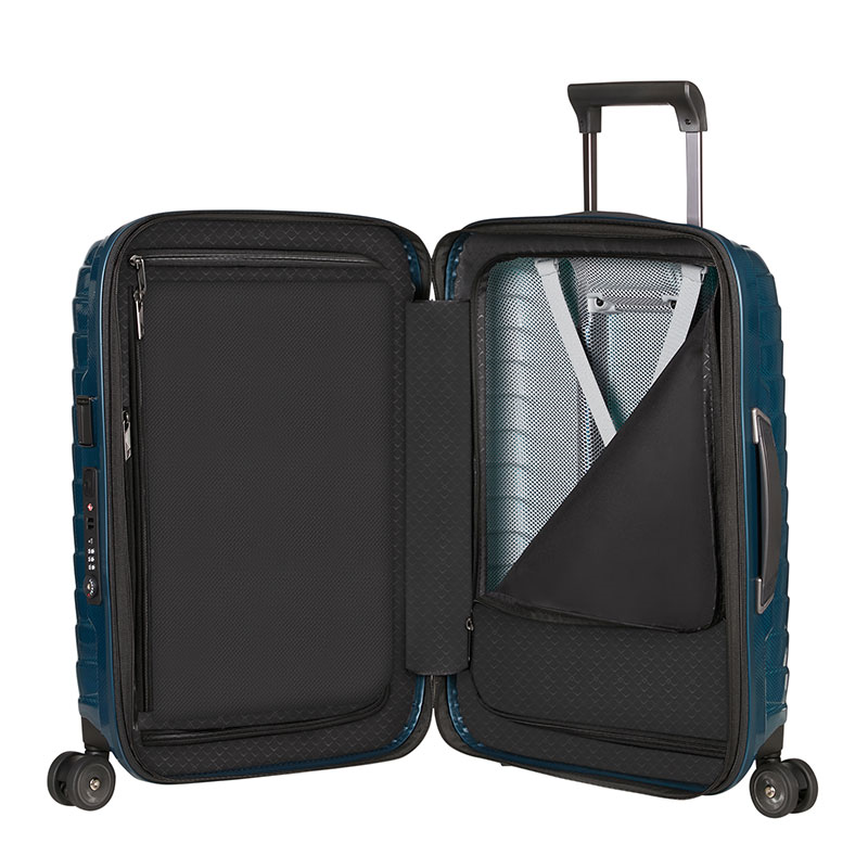 Proxis Cabin Suitcase, H55 x L40 x W20/23cm, Petrol Blue-3