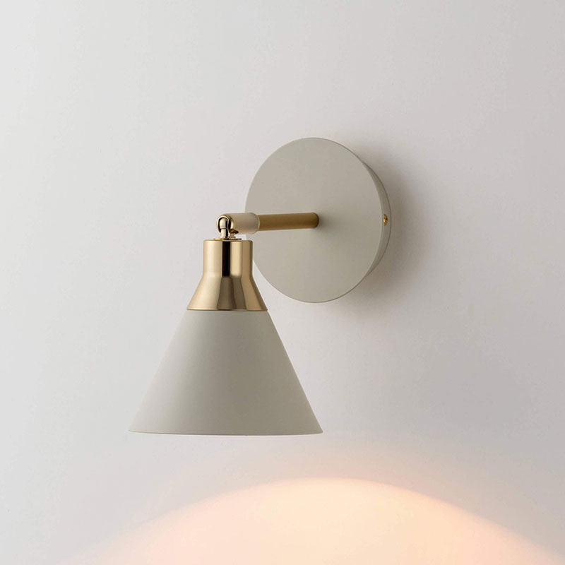 Cone Wall Light, H13.5cm, Sand-0