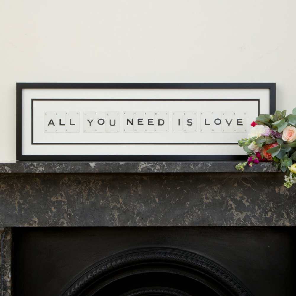 ALL YOU NEED IS LOVE 'All You Need Is Love' Word Frame-0