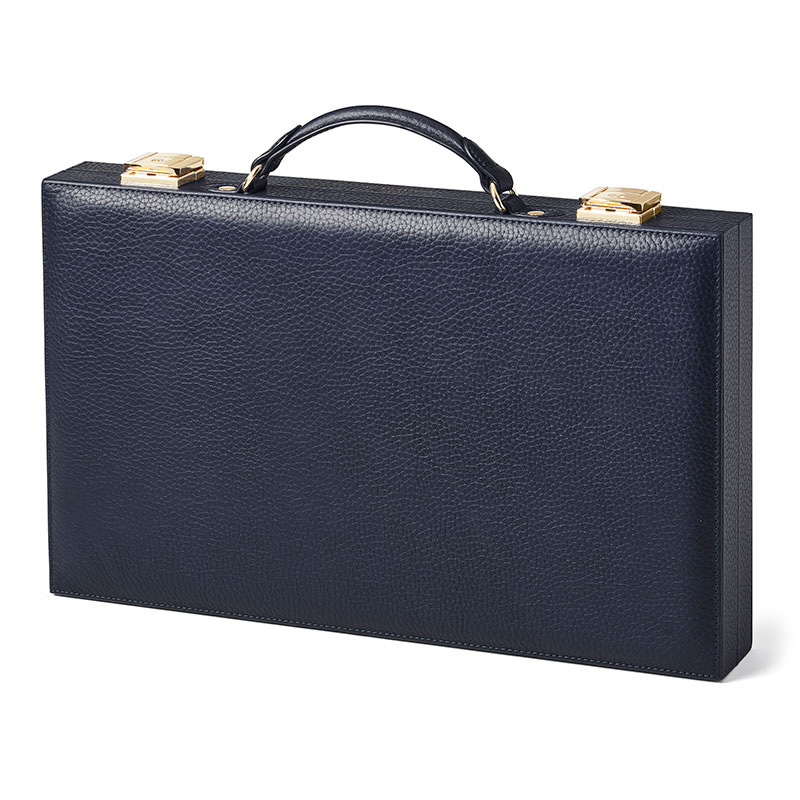 Backgammon Set, L38 x W23cm, Navy Pebble-2