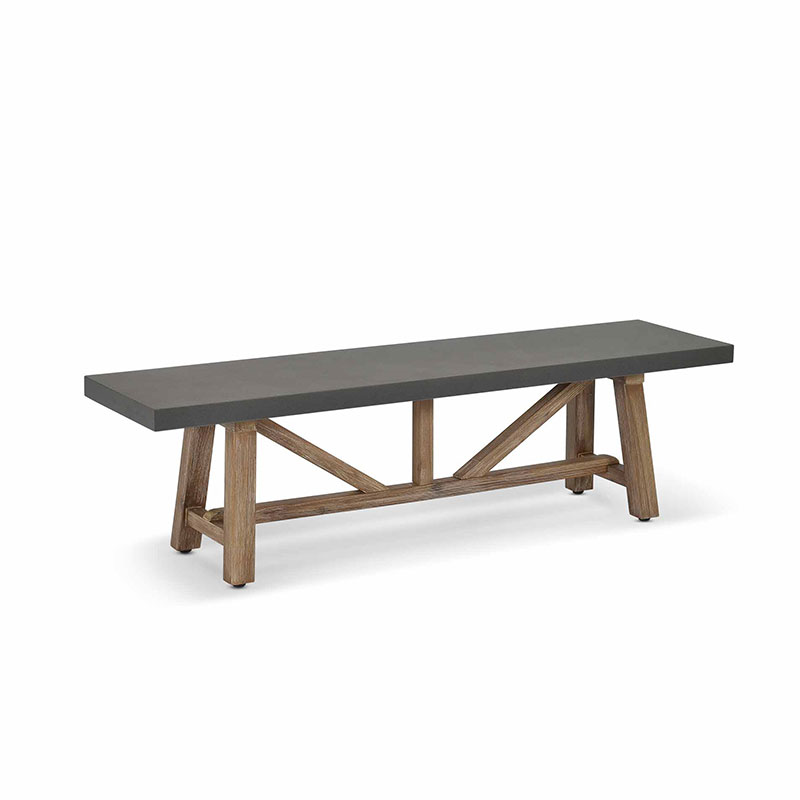 Chilford Bench, Grey & Natural-1