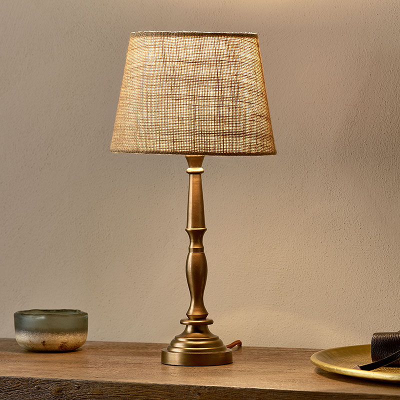 Lele Solid Brass Table Lamp, H34cm, Brass-0