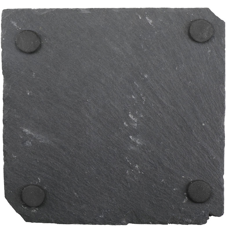 Set of 4 coasters, 10cm, slate-2