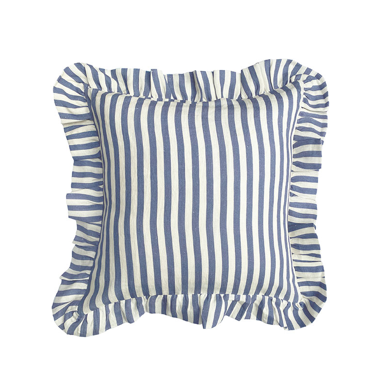 Candy Stripe Cushion Cover, 45 x 45cm, Blue-1