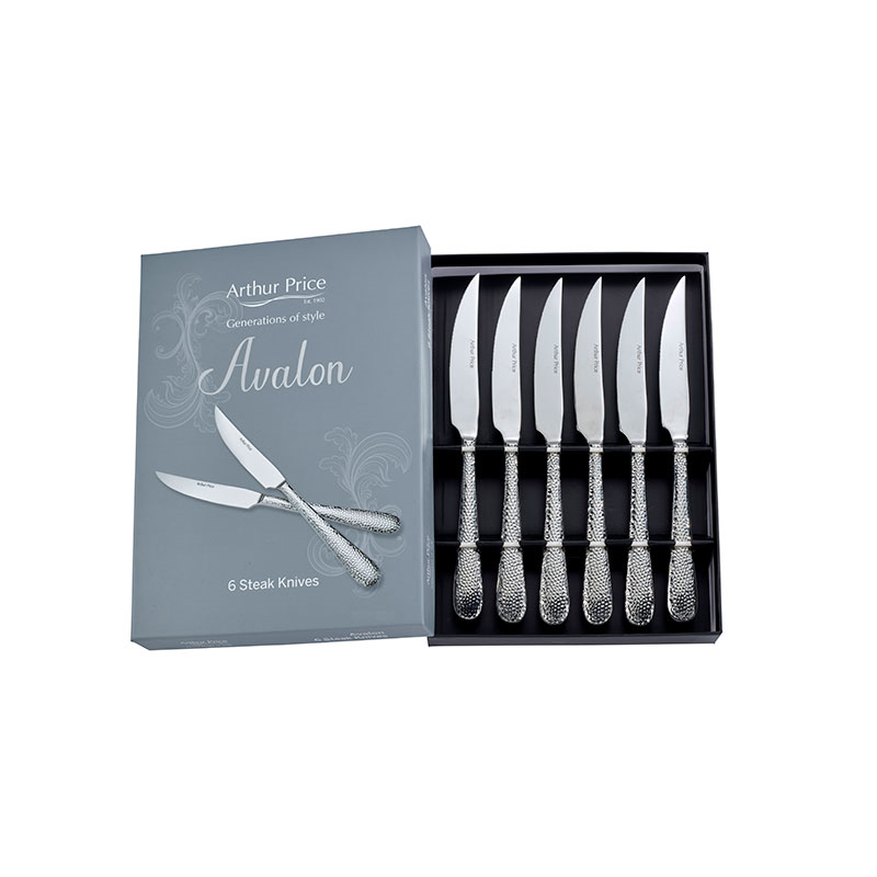 Avalon Steak Knives, L24cm, Stainless Steel-0