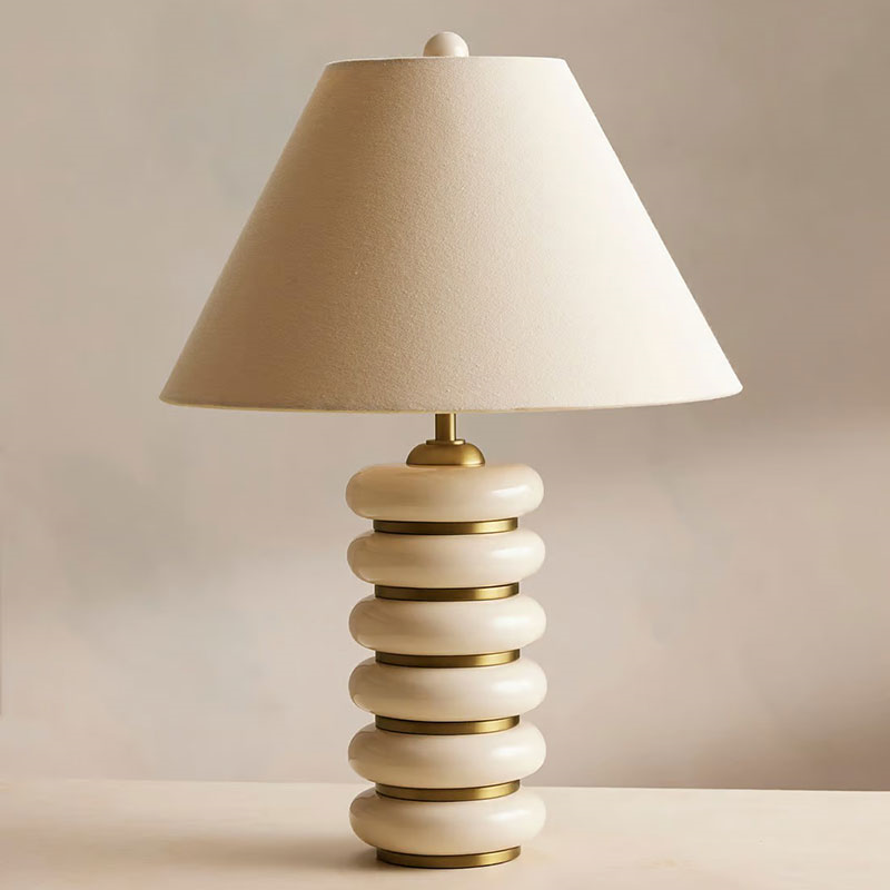 Greyson Table Lamp, H62cm, Cream-1