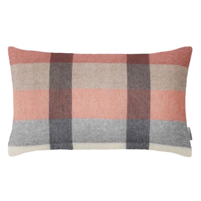 Intersection Cushion Cover, 30cm x 50cm, Rusty Red/White/Grey-0