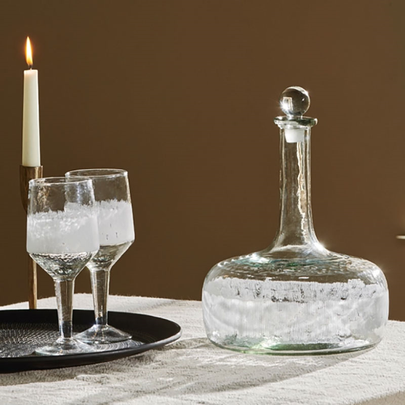 Anara Etched Decanter, 750ml, Clear-0