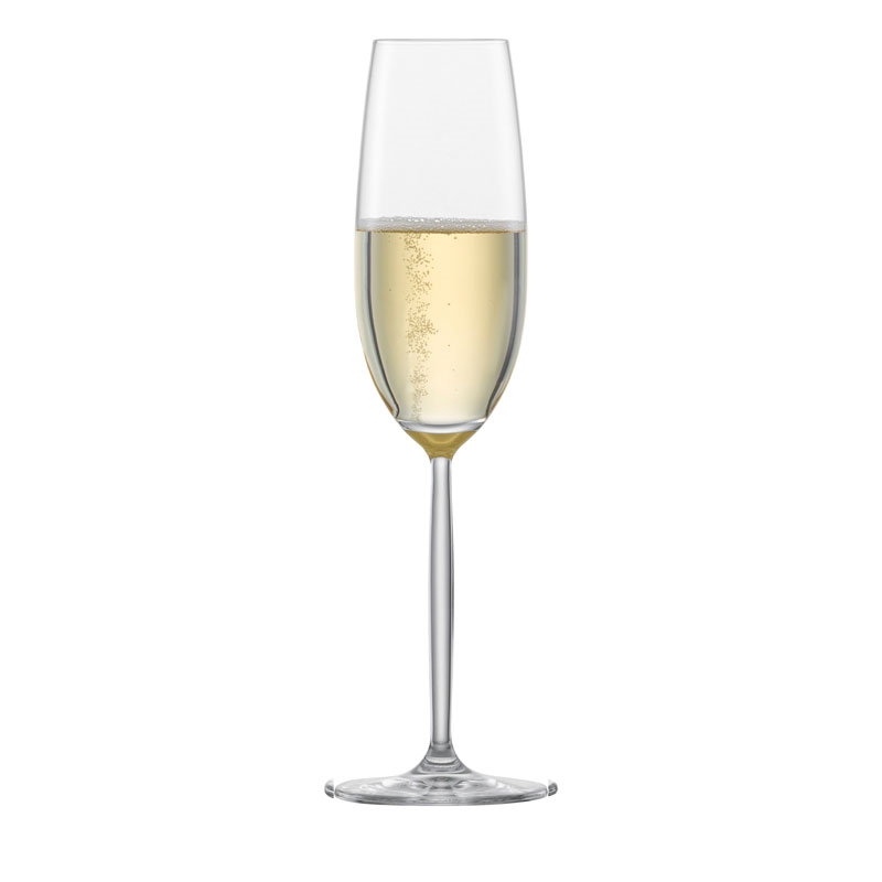 Muse Set of 4 Champagne Flutes, 220ml, Clear-1