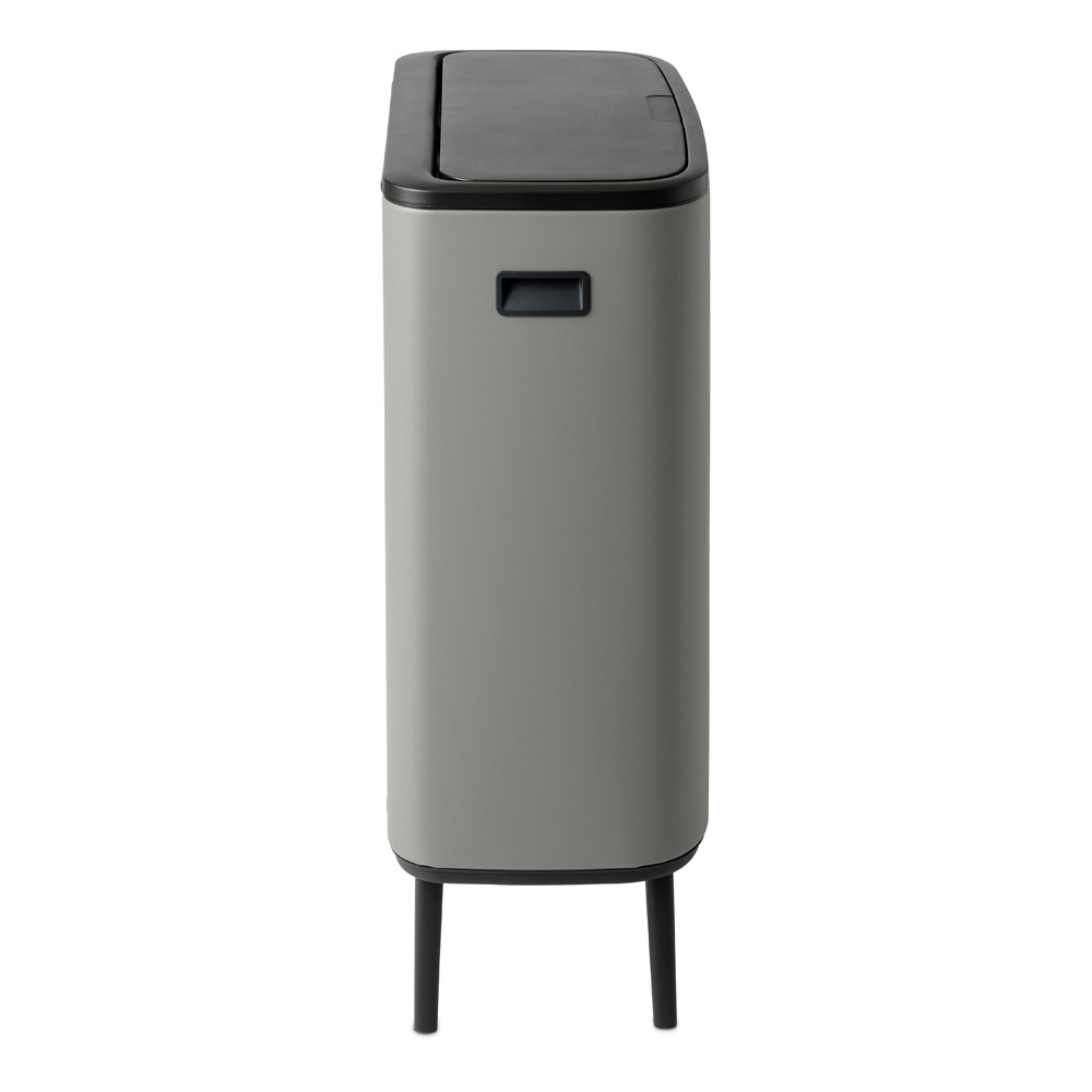 Bo Hi touch bin, 30 litre, Mineral Concrete Grey-7