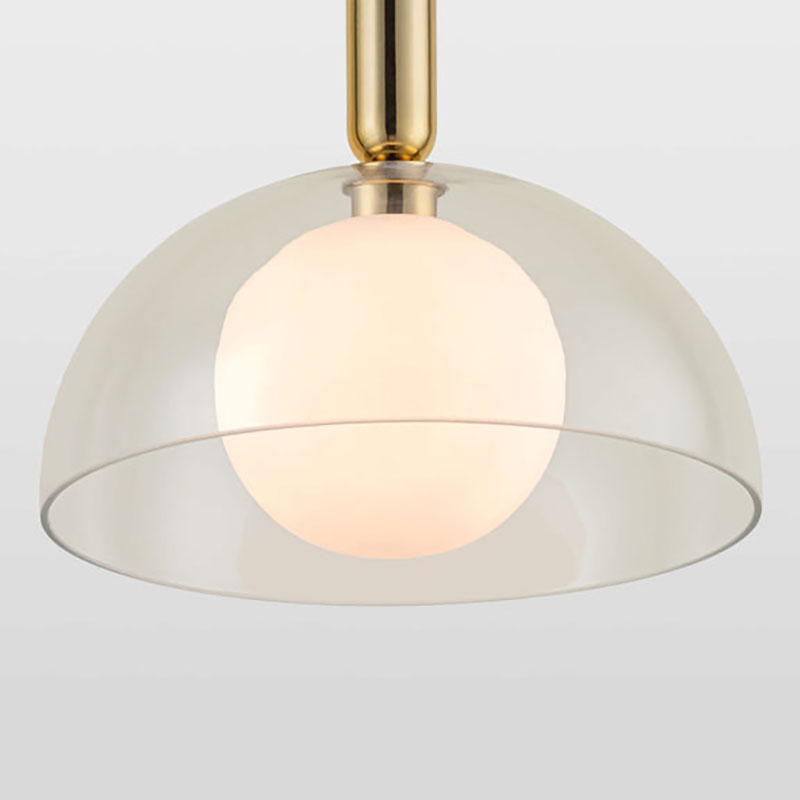 Dome Pendant Light, H213cm, Clear-3