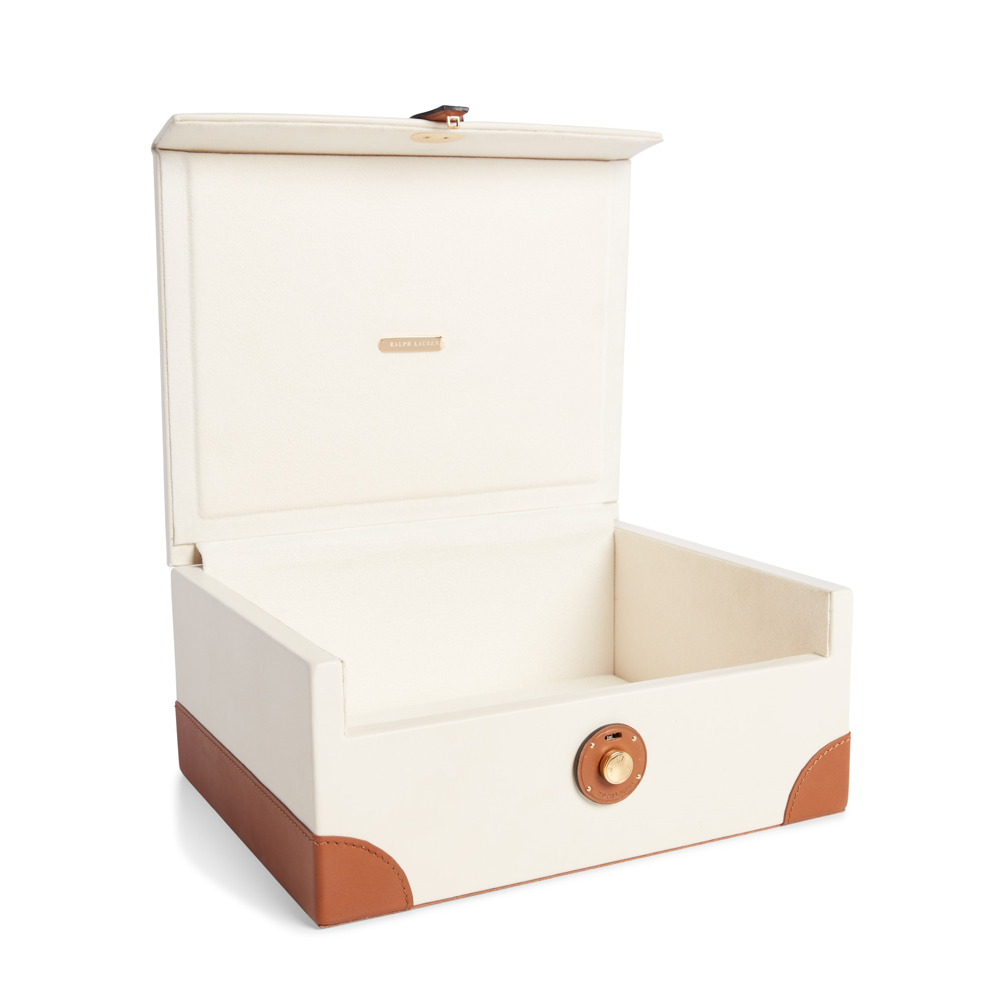 Ryan Box, Cream/Saddle | The Wedding Present Company