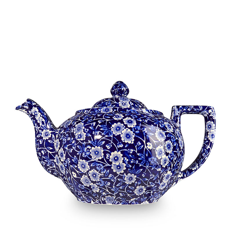 Calico Teapot small, 40cl - 3/4pt, Blue-0