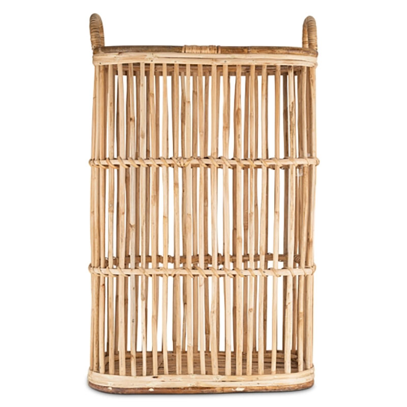 Rammi Rattan Tall Laundry Basket, Natural-3