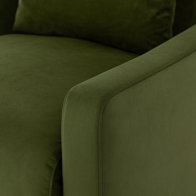 Model 07 Velvet Armchair, Vine-5