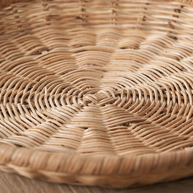 Rattan Round Tray, D43cm, Natural-6