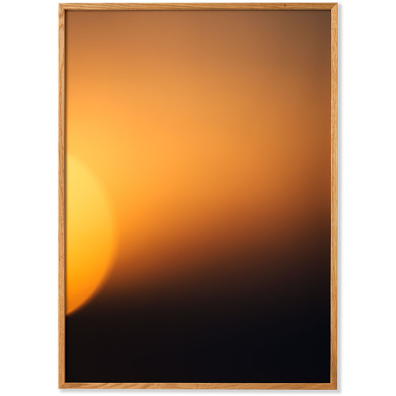 Sunset 01 Framed Print, 50 x 70cm, Orange-0