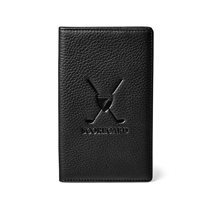 Golf Scorecard Holder, H17 x W10.5cm, Black Pebble-0