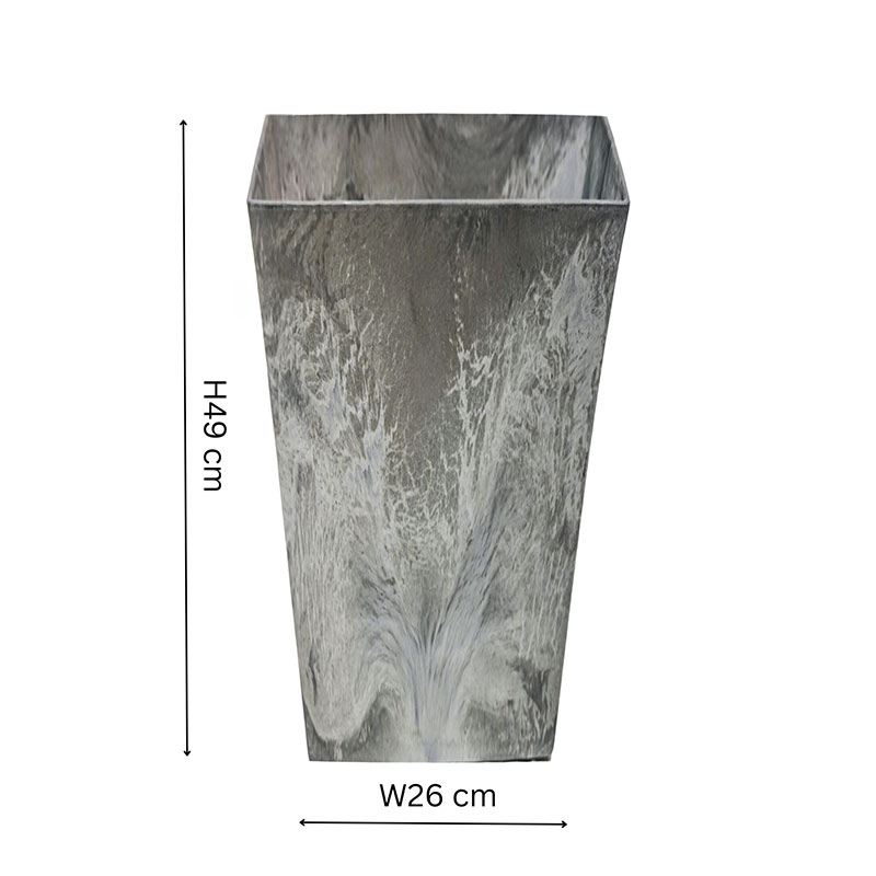 Ella Vase, D26cm, Grey-2