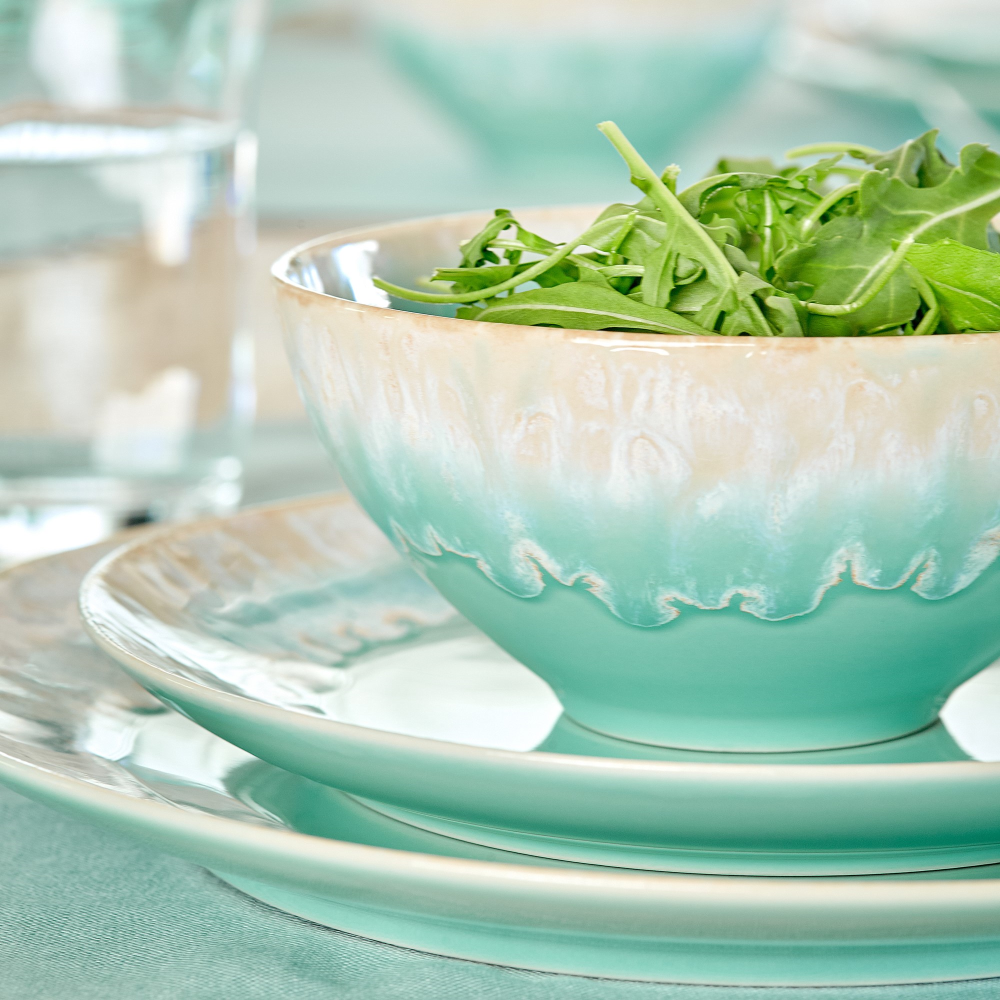 Taormina Set of 6 salad plates, 22cm, Aqua-1