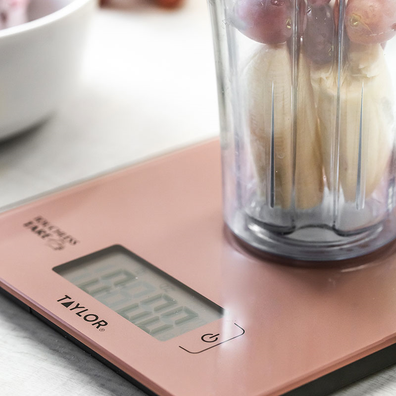 Touchless TARE Digital Dual Kitchen Scales, 5KG, Rose Gold-2