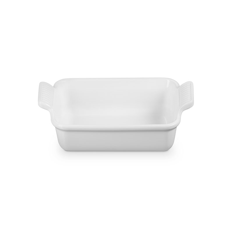 Stoneware Heritage Rectangular Dish, 19cm, White-2