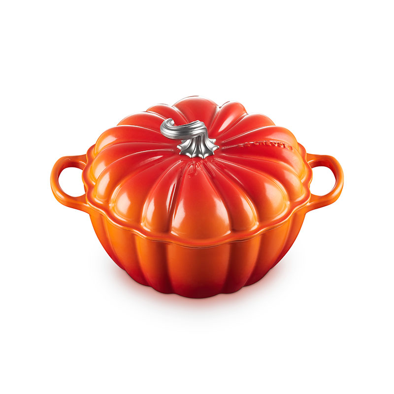 Signature Cast Iron Pumpkin Casserole, 24cm, Volcanic-1