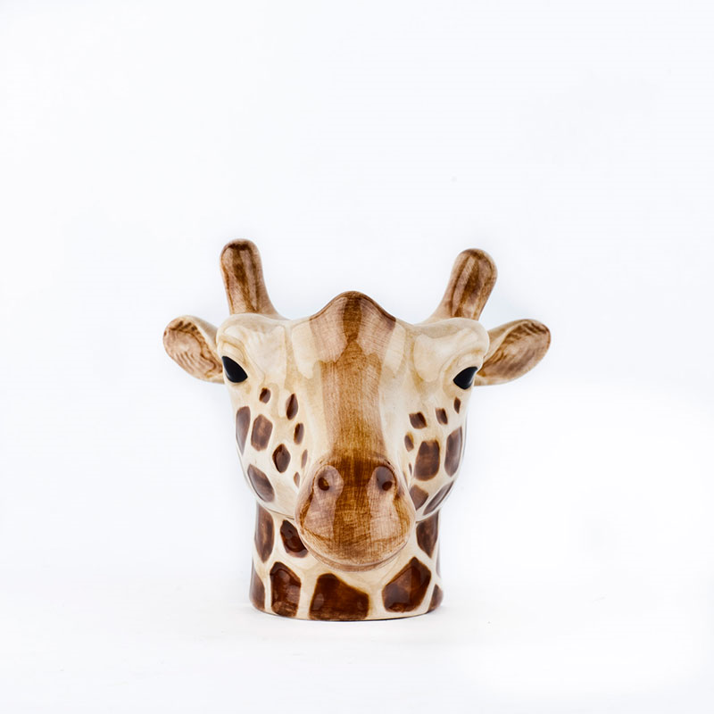 Giraffe Egg Cup, H8.5cm, Brown-2