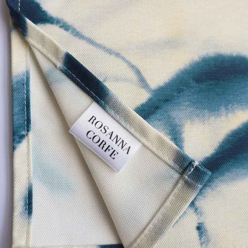 Amongst Set of 4 Organic Cotton Napkins, 45 x 40cm, Blue-1