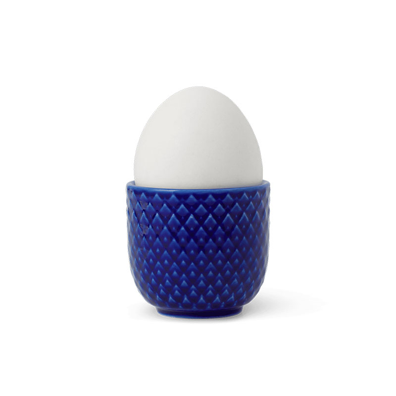 Rhombe Egg Cup, D5 x H4.5cm, Dark Blue-2