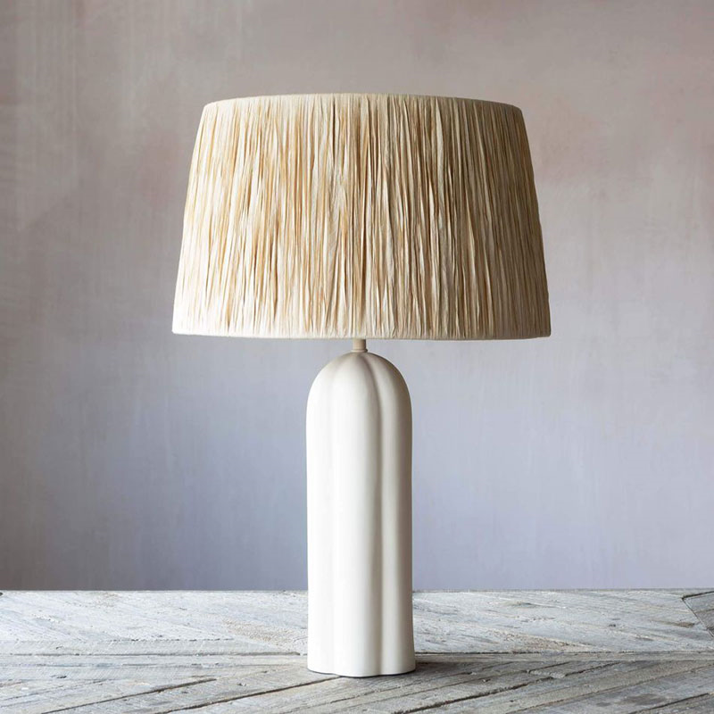 Belle Table Lamp, H41cm, Stone-1