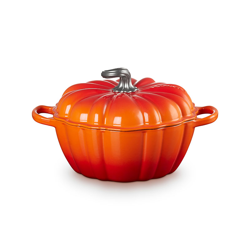 Signature Cast Iron Pumpkin Casserole, 24cm, Volcanic-0