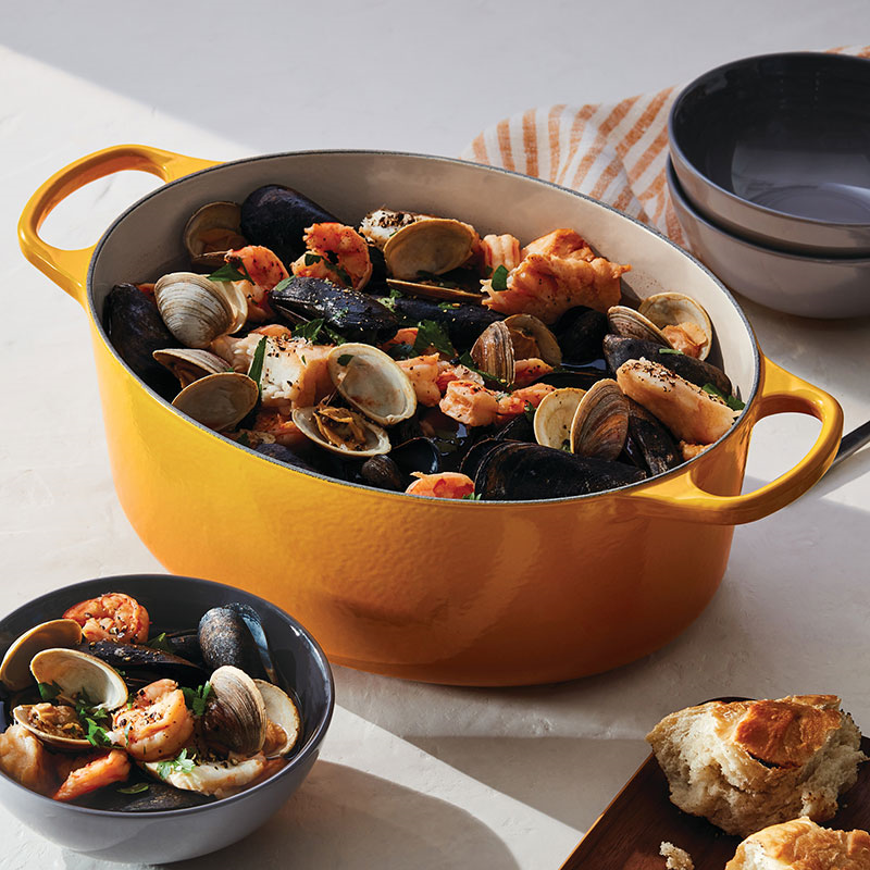 Signature Cast Iron Oval Casserole, 27cm, Nectar-6