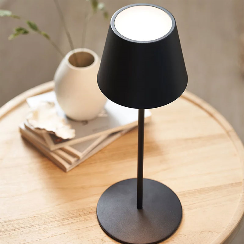 Menton Portable Lamp, Centimetre (cm), Black-1