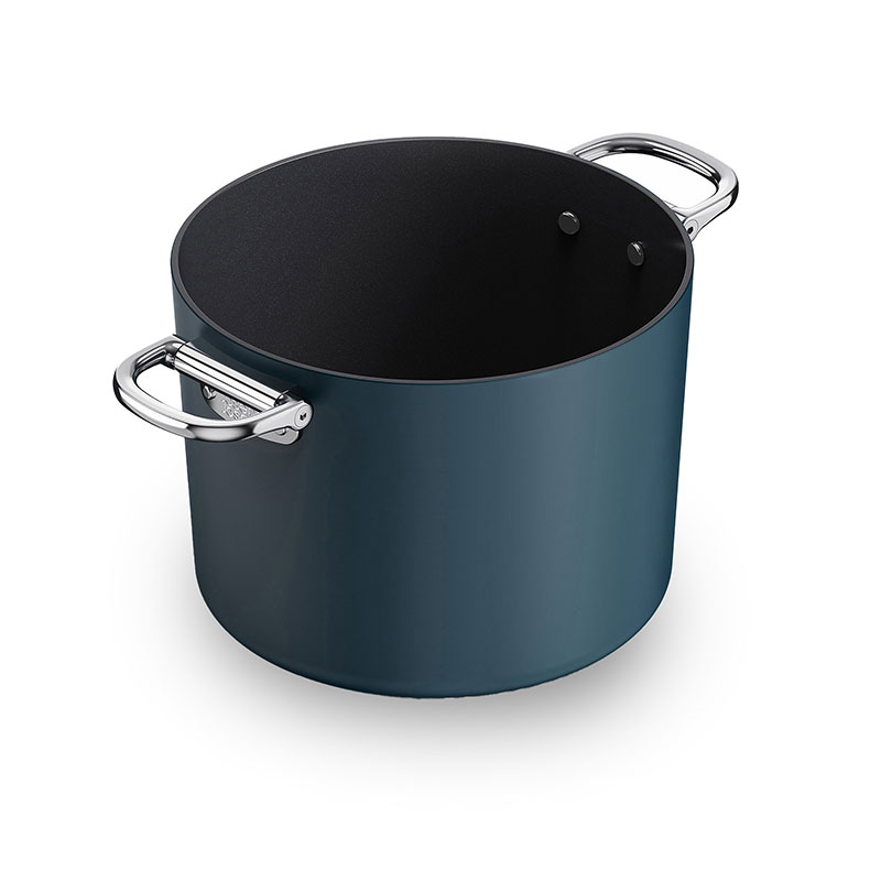 Space Folding Stock Pot & Lid, 25cm, Midnight Blue-1