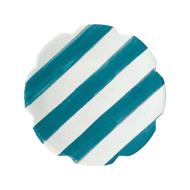 Nolita Dessert plate, D19cm, Blue/Rust-0