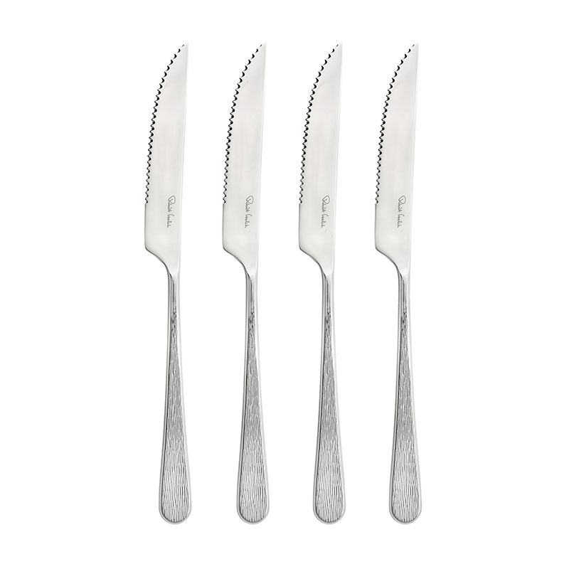 Skye Set of 4 Steak Knifes, L23cm, Stainless Steel-0