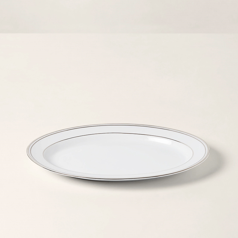 Wilshire Oval Platter, D25cm, Platinum-2