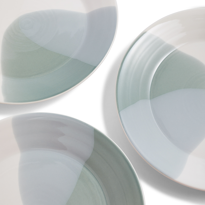 Signature 1815 Set of 4 Plates, D24cm, Green-2