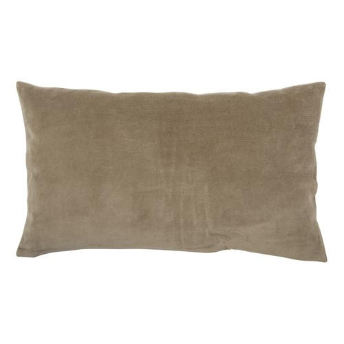 Elise Velvet Cushion, 40 x 65cm, Taupe-0