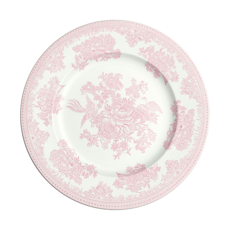 Asiatic Pheasants Plate, D25cm, Pink-0