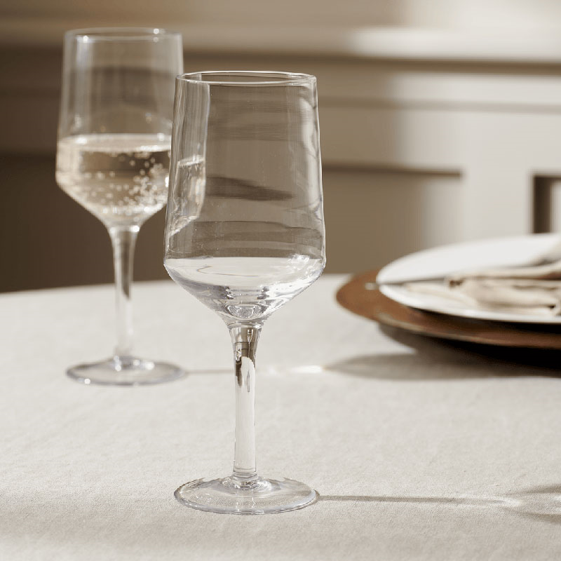 Hoxton Set of 6 White Wine Glasses, H23.5cm-1