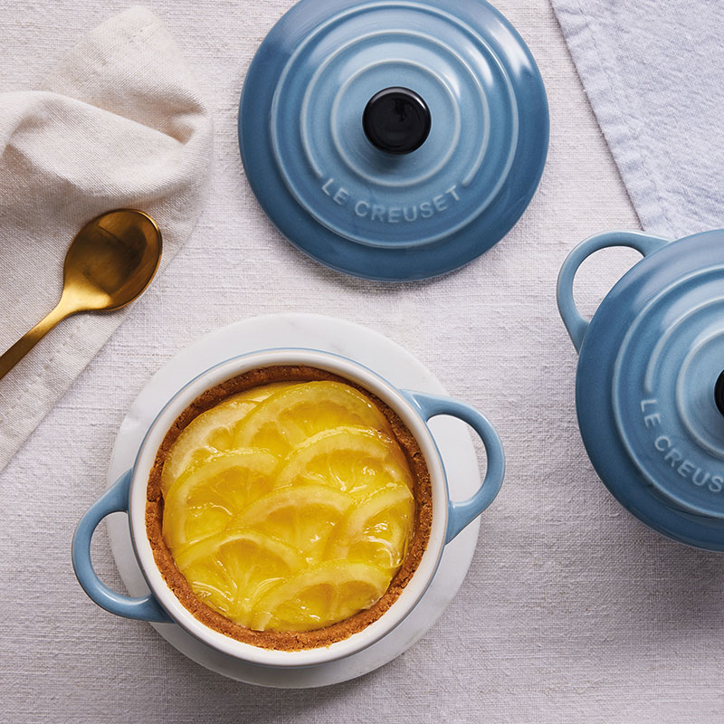 Stoneware Petite Round Casserole, 10cm, Chambray-6