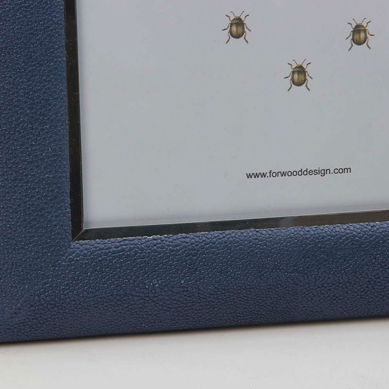 Photo Frames, Bella, Shagreen, Nile Blue, Small, 7 x 5"-3