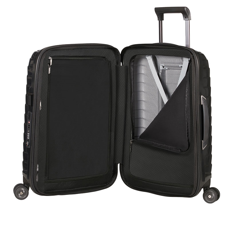 Proxis Cabin Suitcase, H55 x L40 x W20/23cm, Black-3