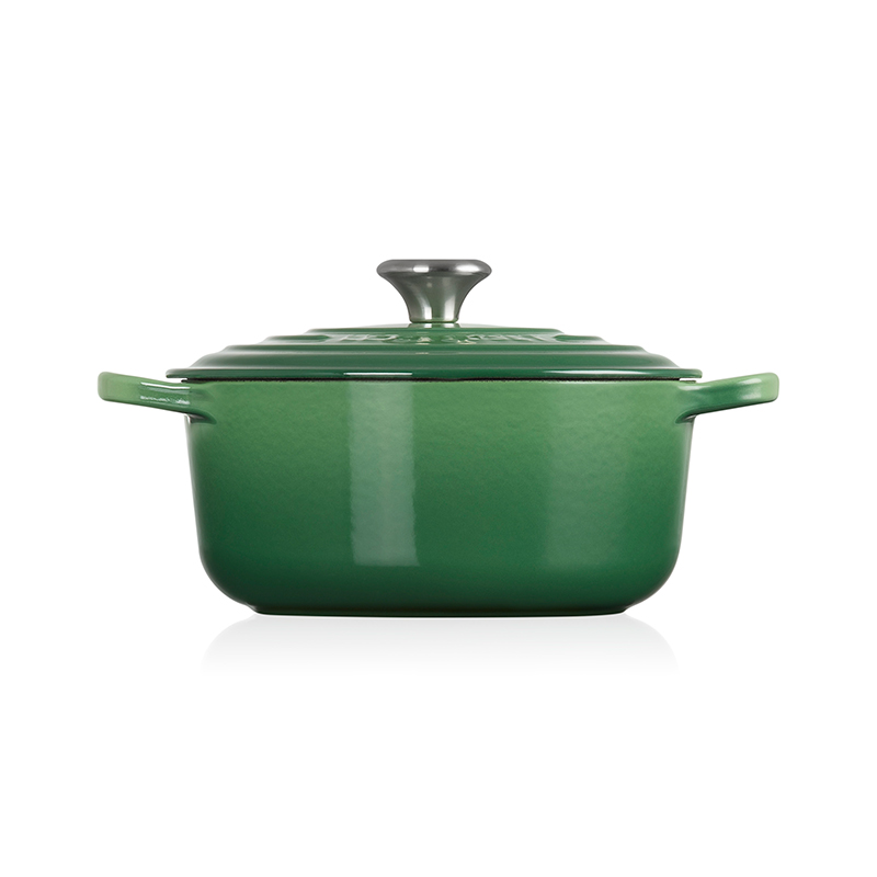 Signature Cast Iron Round Casserole, 28cm, Bamboo-2